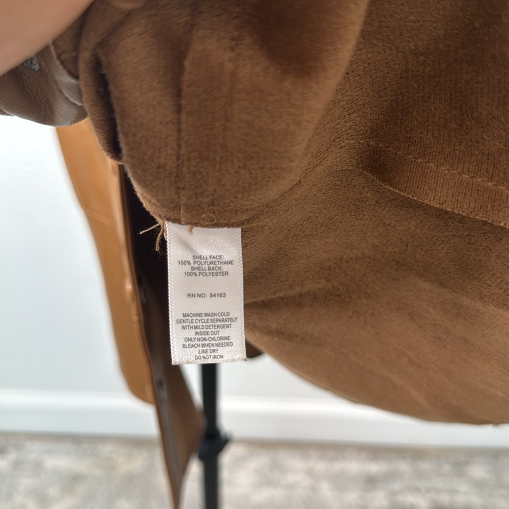 Marc New York Tan Leather Vest - Picture 8 of 15